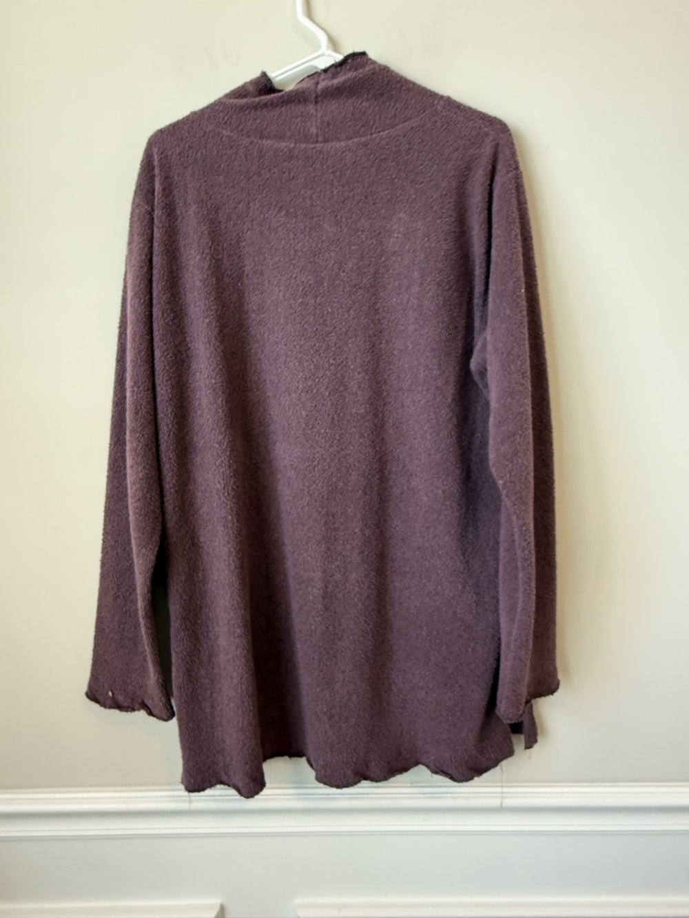 Spiritex Cowl-Neck Tunic Sweater in Dusty Plum size medium women’s loungewear - Picture 7 of 8